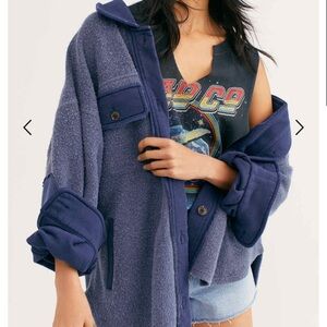 Free People “Ruby Jacket” indigo blue S